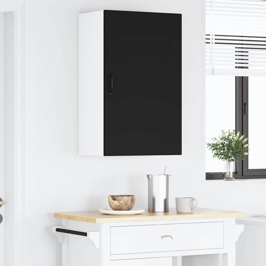 Dulap suspendat de bucatarie cu raft Negru 50 x 31 x 80 cm — imaginea 5
