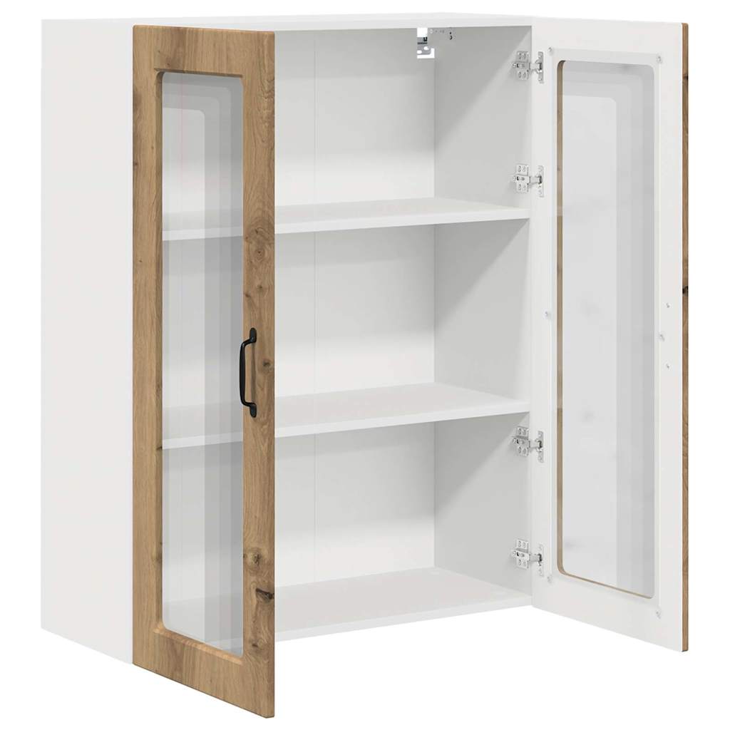 Dulap suspendat de bucatarie Stejar Artizanal 80 x 31 x 100 cm — imaginea 6