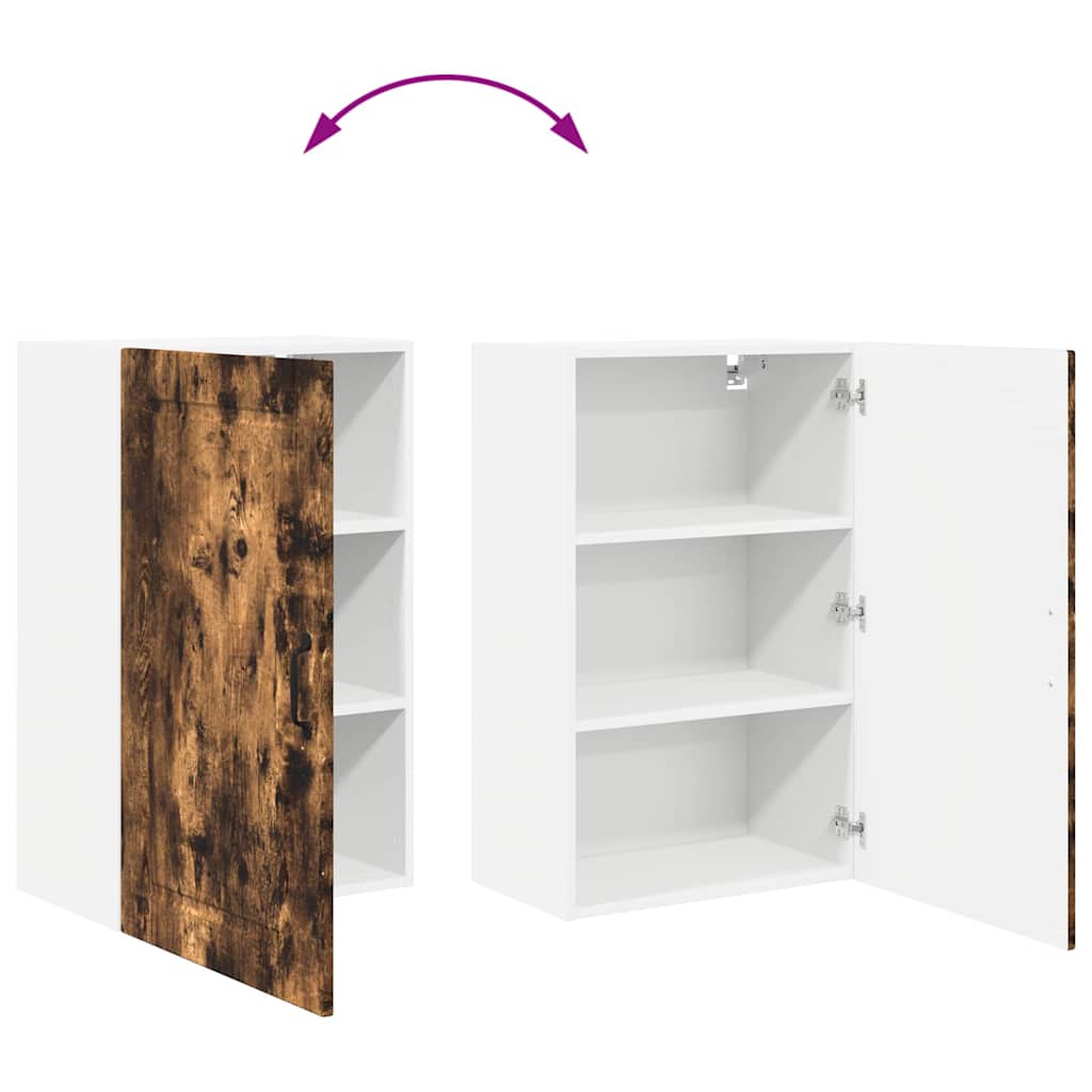 Dulap suspendat de bucatarie Stejar fumuriu 50 x 31 x 80 cm — imaginea 12