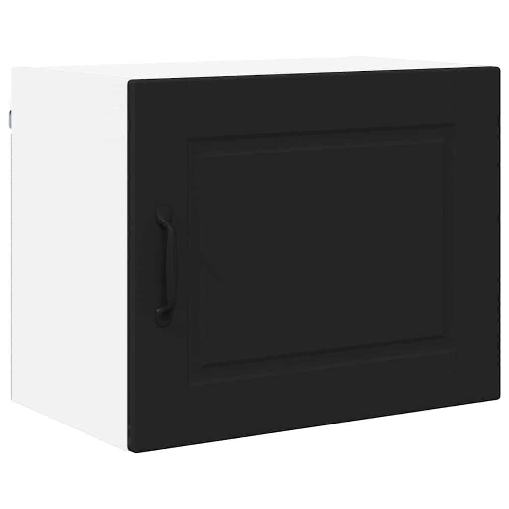 Dulap suspendat de bucatarie cu usa 2 pcs Negru 50 x 31 x 40 cm — imaginea 6