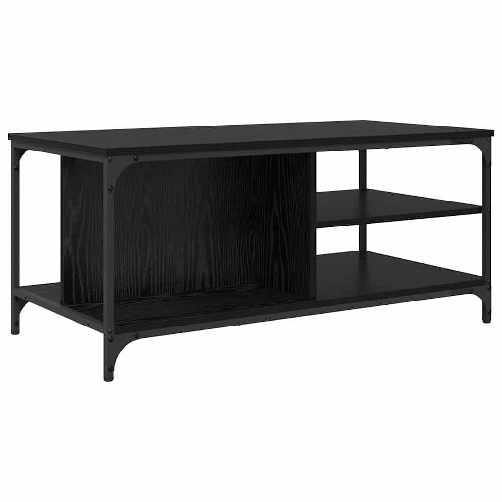 Masa de cafea Stejar Negru 100 x 50 x 45 cm Lemn compozit — imaginea 7