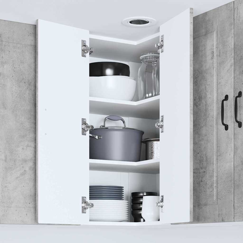 Dulap suspendat de bucatarie Gri din beton 57 x 57 x 80 cm — imaginea 5