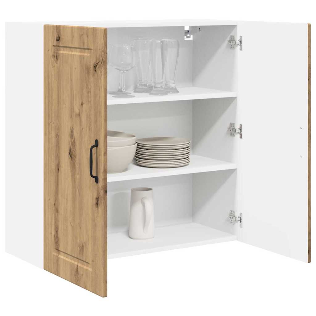 Dulap suspendat de bucatarie Stejar Artizanal 80 x 31 x 80 cm — imaginea 4