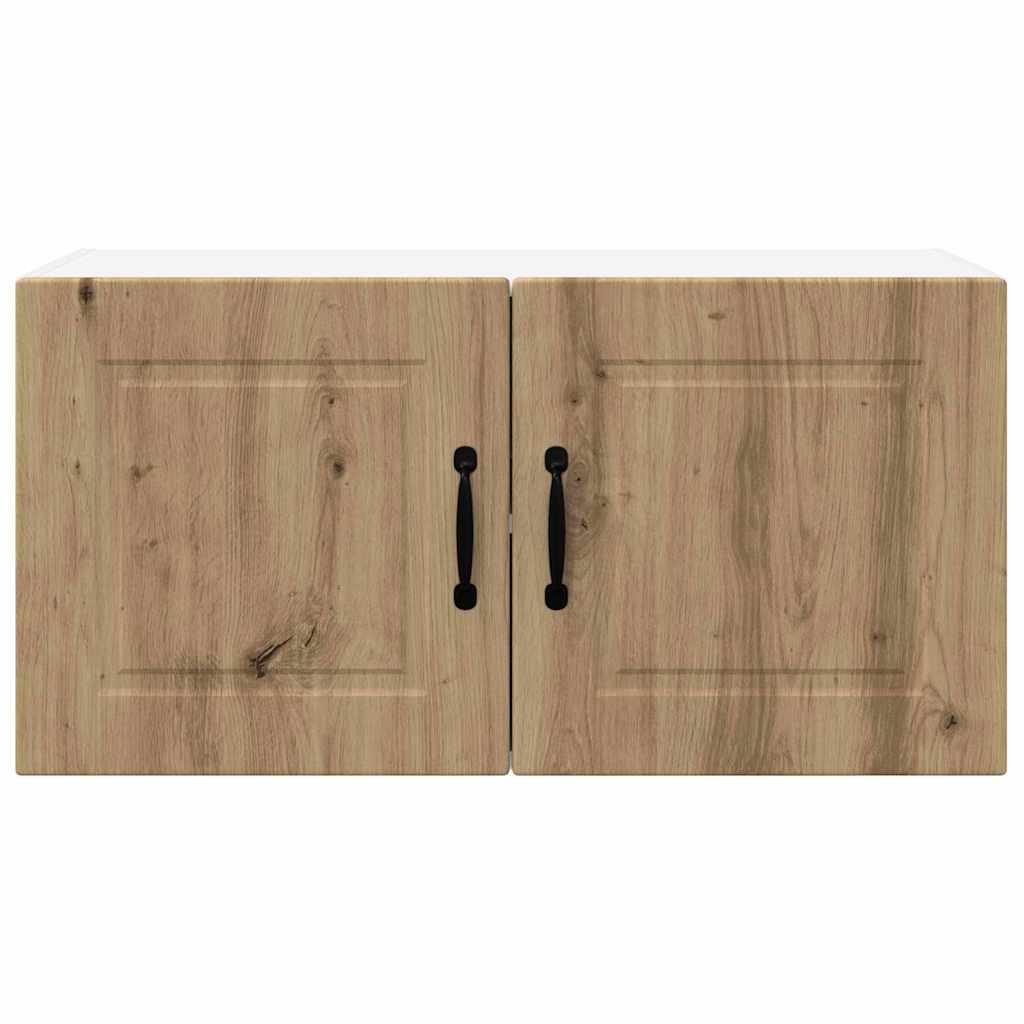 Dulap suspendat de bucatarie Stejar Artizanal 80 x 31 x 40 cm — imaginea 7