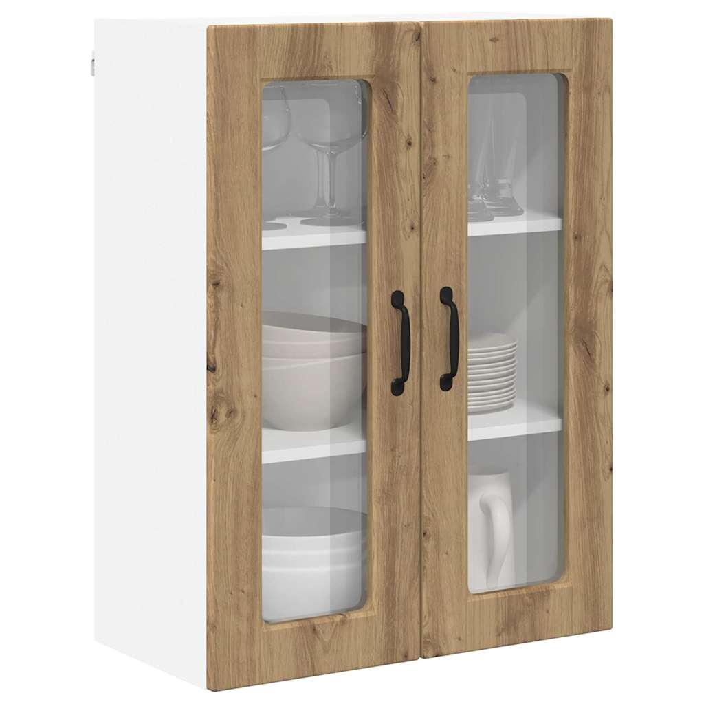 Dulap suspendat de bucatarie Stejar Artizanal 60 x 31 x 80 cm — imaginea 4