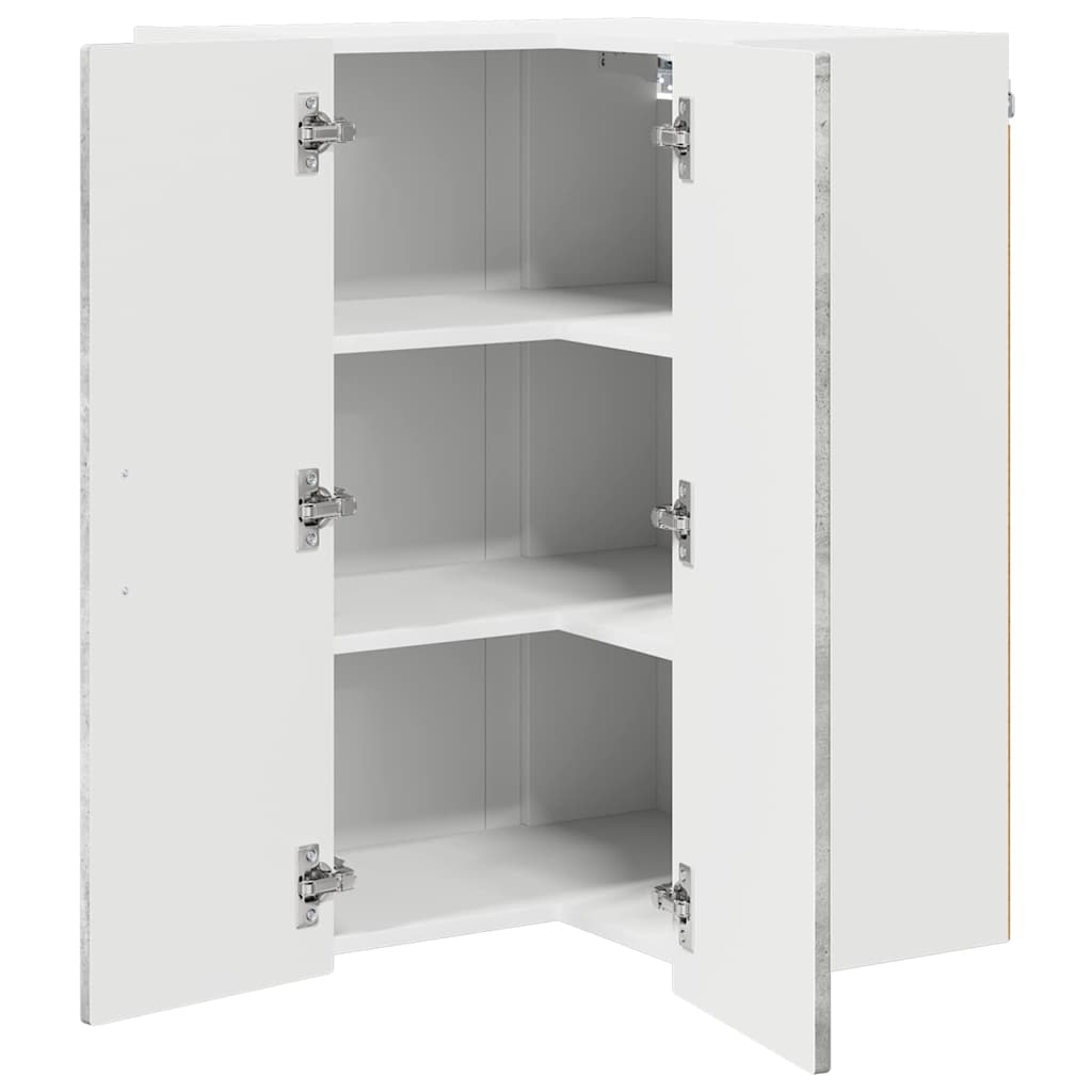 Dulap suspendat de bucatarie Gri din beton 57 x 57 x 80 cm — imaginea 6