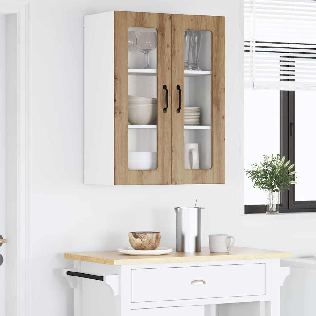 Dulap suspendat de bucatarie Stejar Artizanal 60 x 31 x 80 cm — imaginea 5