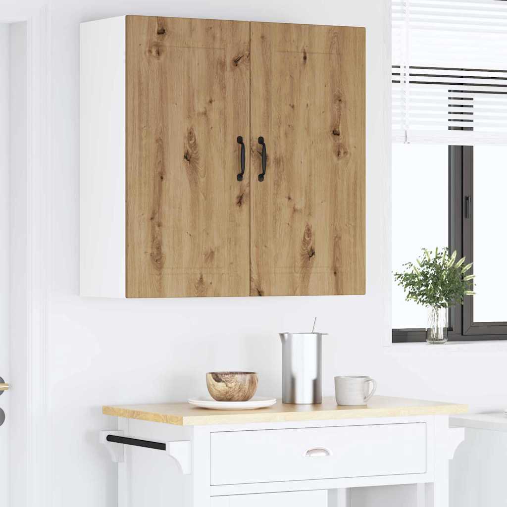 Dulap suspendat de bucatarie Stejar Artizanal 80 x 31 x 80 cm — imaginea 5
