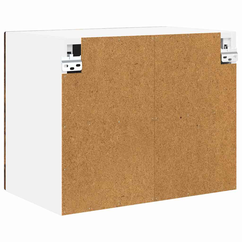 Dulap suspendat de bucatarie cu raft 2 pcs Stejar fumuriu — imaginea 10