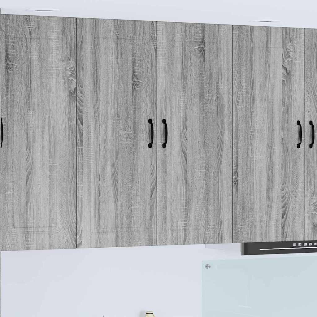 Dulap suspendat de bucatarie cu usa Gri Sonoma 80 x 31 x 100 cm — imaginea 2