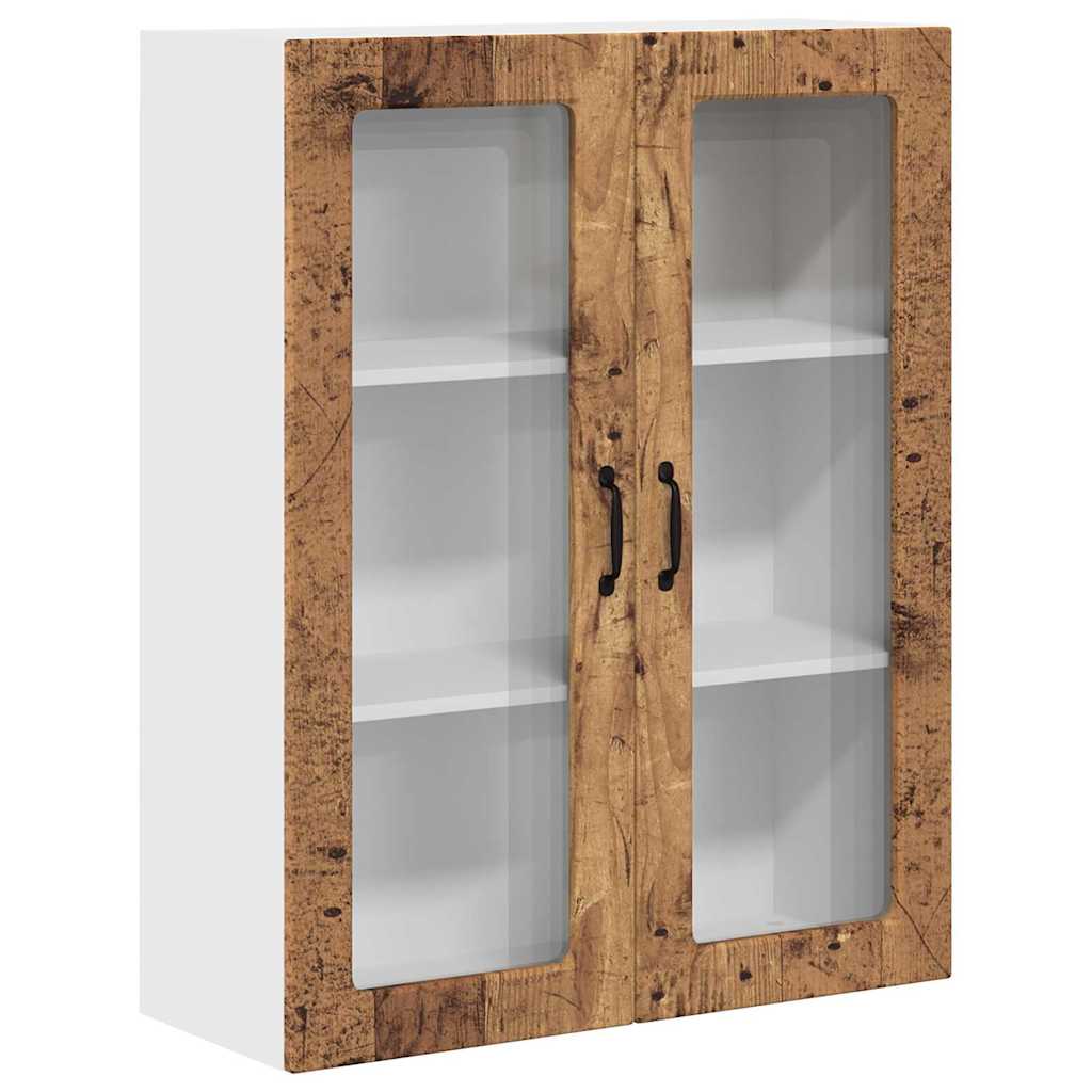Dulap suspendat de bucatarie cu usa Lemn Vechi 80 x 31 x 100 cm