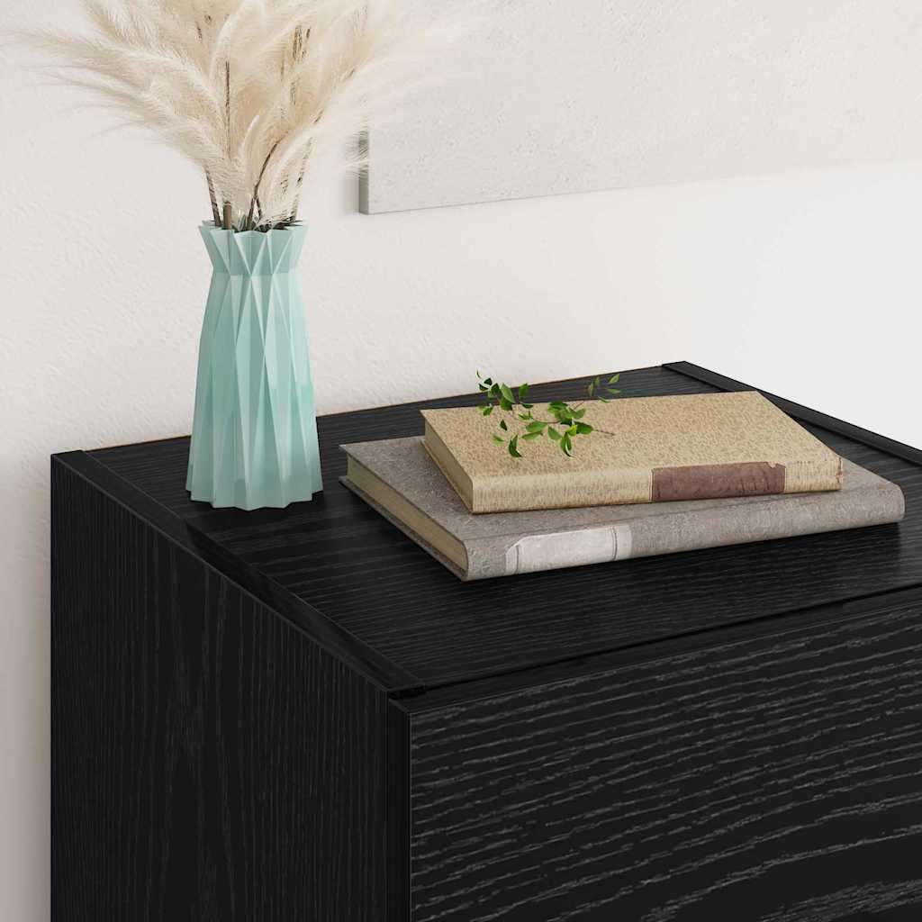 Bufet cu sertar Stejar Negru 34,5 x 34 x 90 cm Lemn compozit — imaginea 5