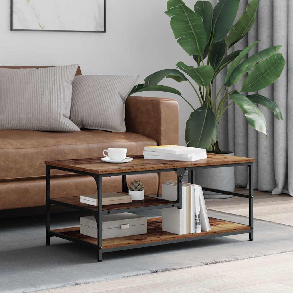 Masa de cafea Lemn Vechi 90 x 49 x 40 cm Lemn compozit — imaginea 2