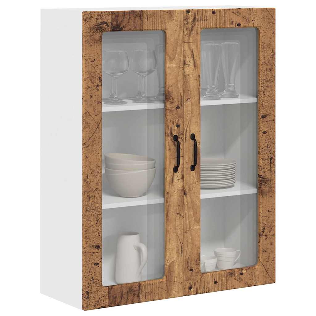 Dulap suspendat de bucatarie cu usa Lemn Vechi 80 x 31 x 100 cm — imaginea 4
