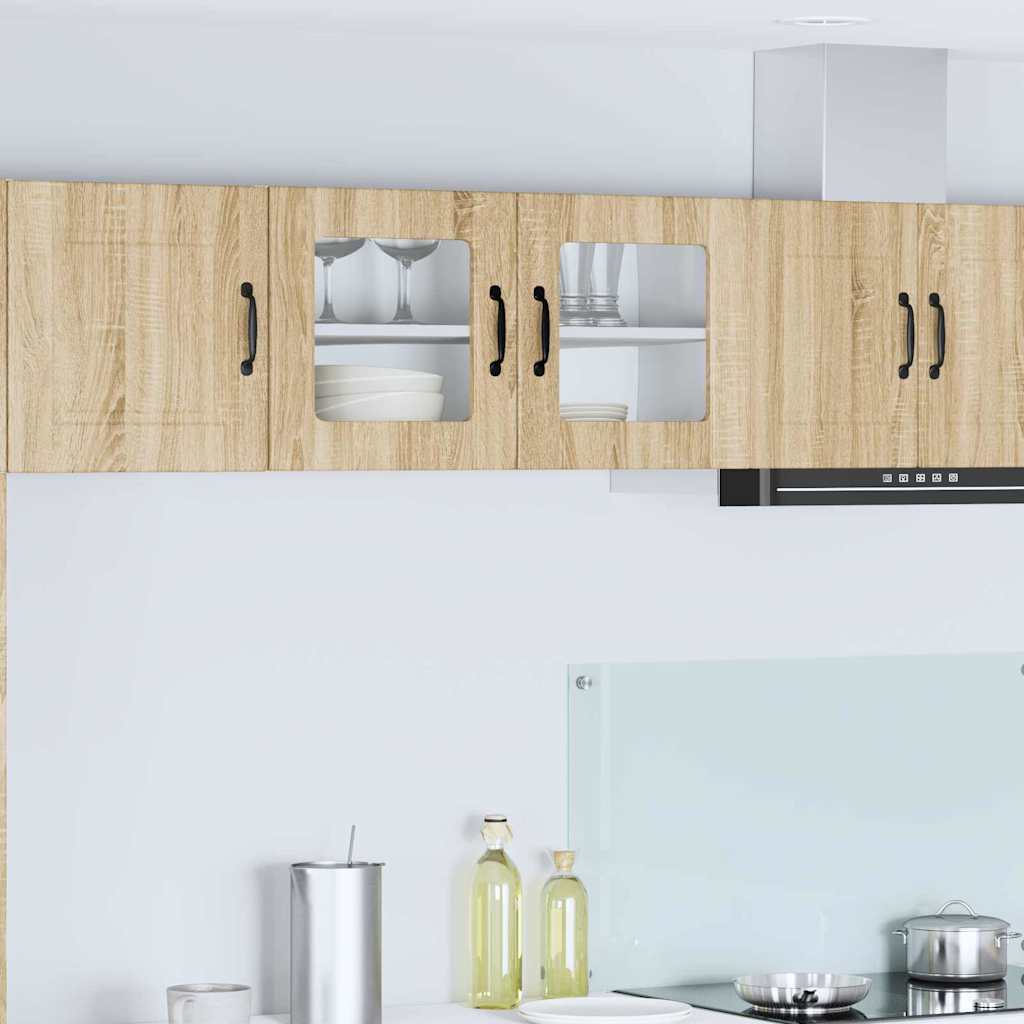 Dulap suspendat de bucatarie Stejar Sonoma 80 x 31 x 40 cm — imaginea 2