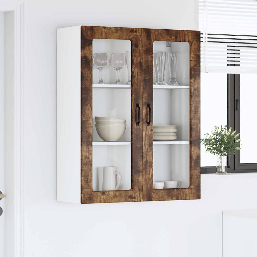 Dulap suspendat de bucatarie Stejar fumuriu 80 x 31 x 100 cm — imaginea 5