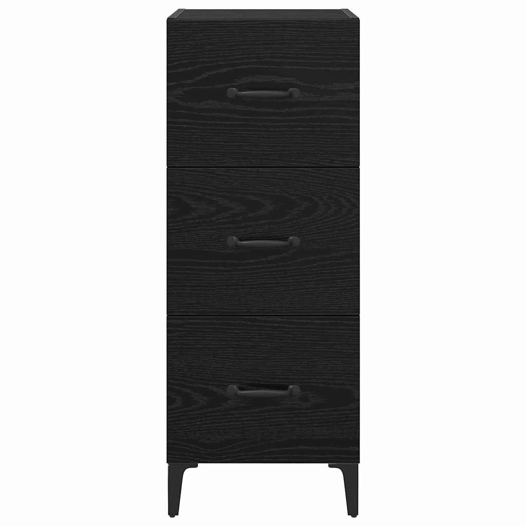 Bufet cu sertar Stejar Negru 34,5 x 34 x 90 cm Lemn compozit — imaginea 7