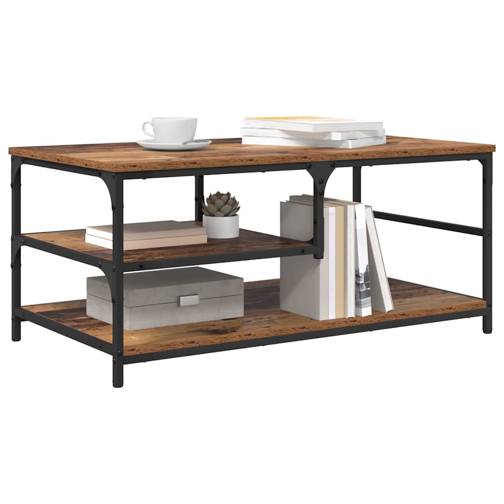Masa de cafea Lemn Vechi 90 x 49 x 40 cm Lemn compozit — imaginea 4
