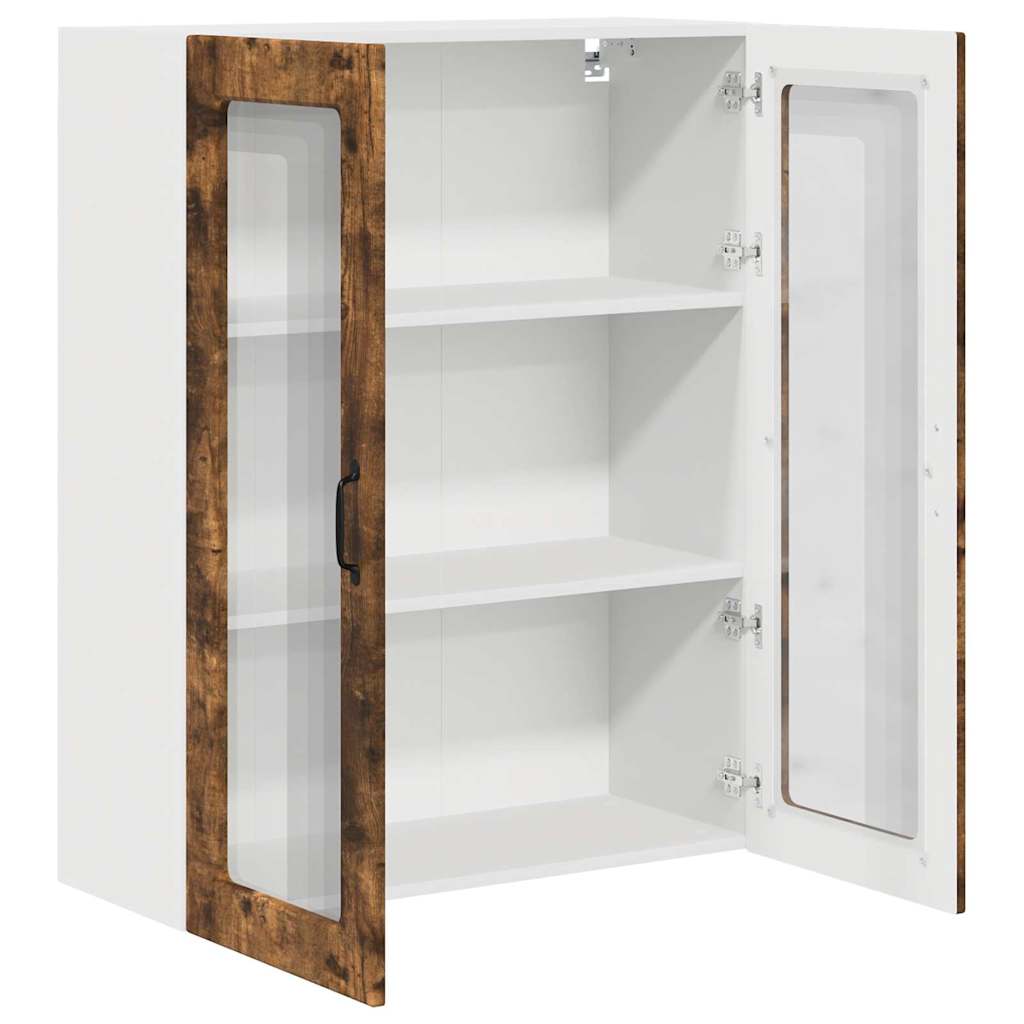 Dulap suspendat de bucatarie Stejar fumuriu 80 x 31 x 100 cm — imaginea 6