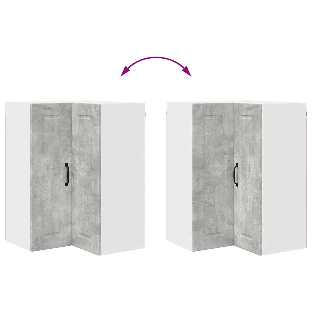 Dulap suspendat de bucatarie Gri din beton 57 x 57 x 80 cm — imaginea 12