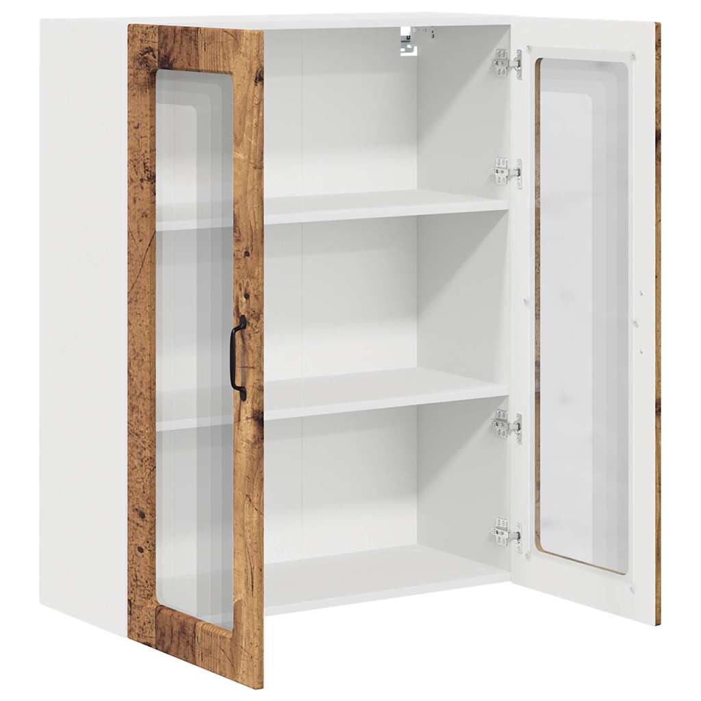 Dulap suspendat de bucatarie cu usa Lemn Vechi 80 x 31 x 100 cm — imaginea 6