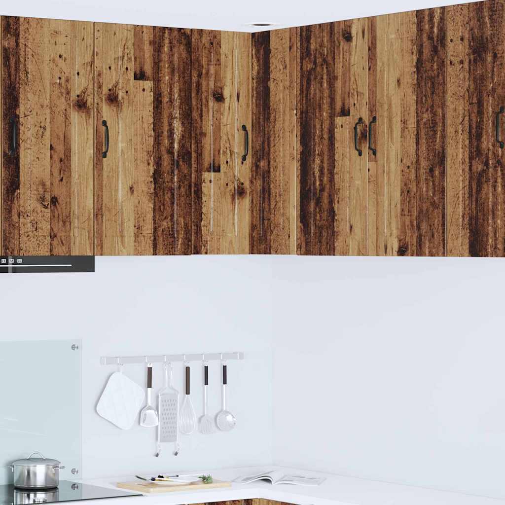 Dulap suspendat de bucatarie cu raft Lemn Vechi 57 x 57 x 80 cm — imaginea 2