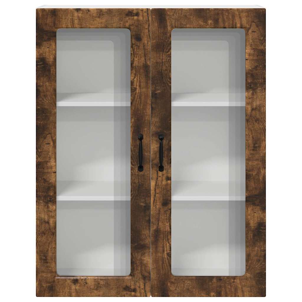 Dulap suspendat de bucatarie Stejar fumuriu 80 x 31 x 100 cm — imaginea 7