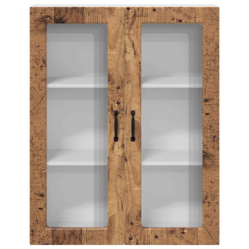 Dulap suspendat de bucatarie cu usa Lemn Vechi 80 x 31 x 100 cm — imaginea 7