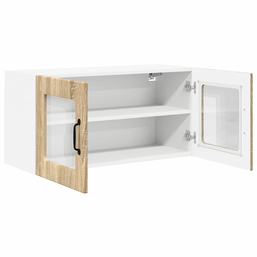 Dulap suspendat de bucatarie Stejar Sonoma 80 x 31 x 40 cm — imaginea 6