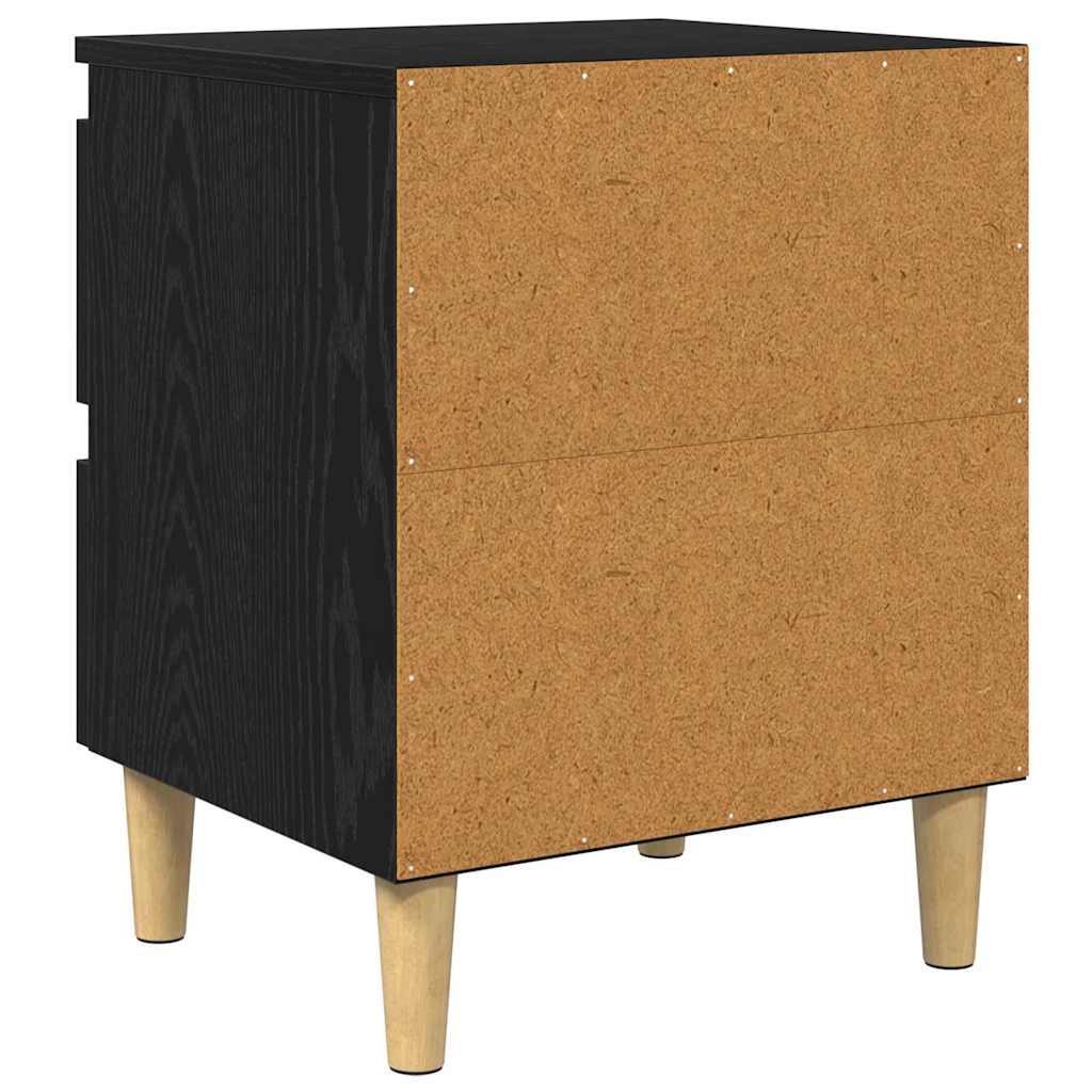 Dulapuri de pat cu sertar 2 pcs Stejar Negru 40 x 35 x 50 cm — imaginea 9