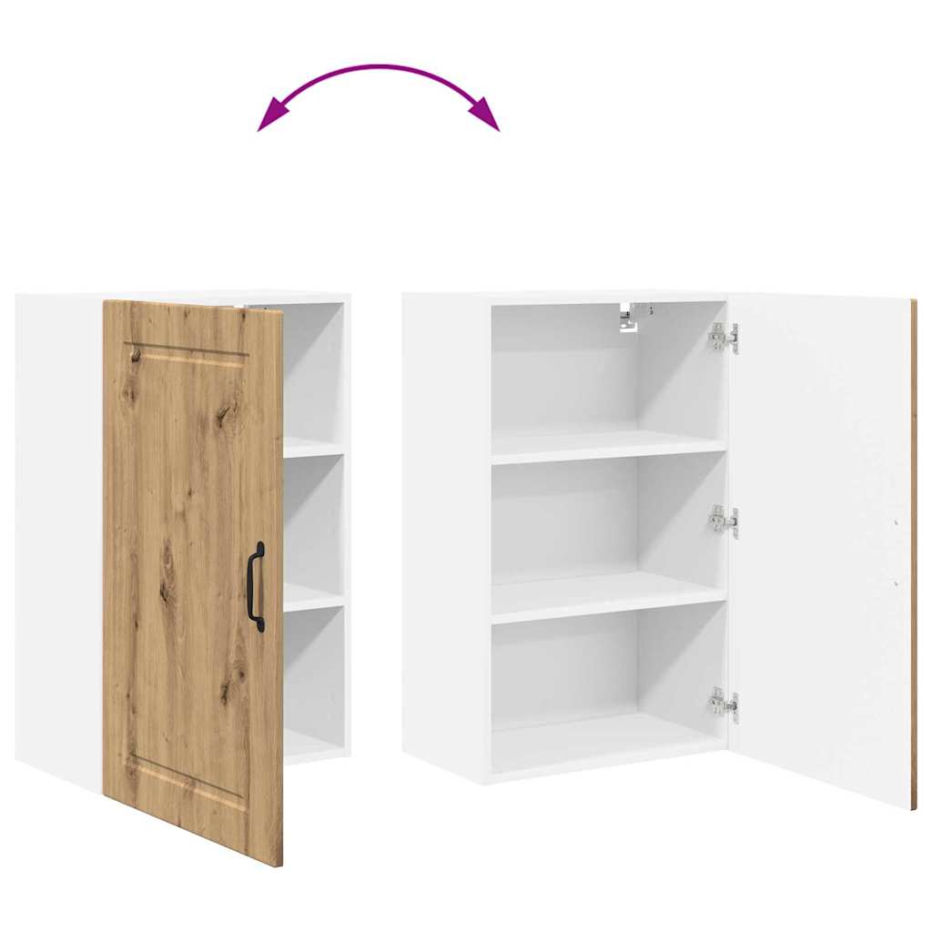 Dulap suspendat de bucatarie Stejar Artizanal 50 x 31 x 80 cm — imaginea 12