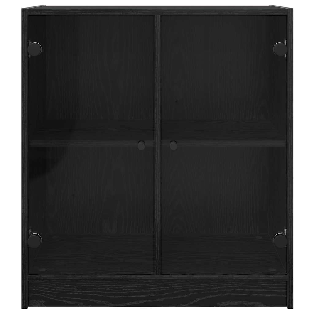 Dulap lateral Stejar Negru 68 x 37 x 75,5 cm Lemn compozit — imaginea 7