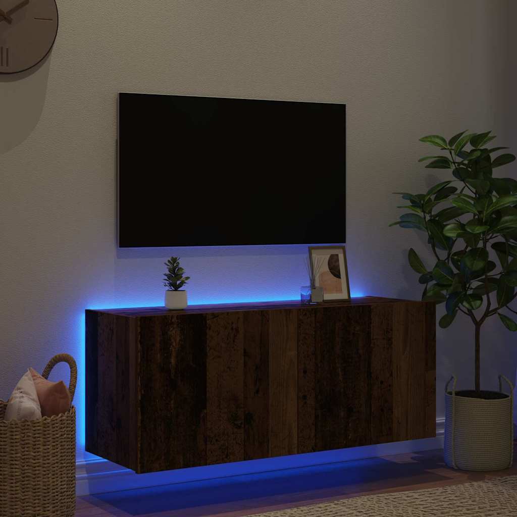 Dulap TV de perete Lemn Vechi 100 x 35 x 41 cm Lemn compozit — imaginea 6