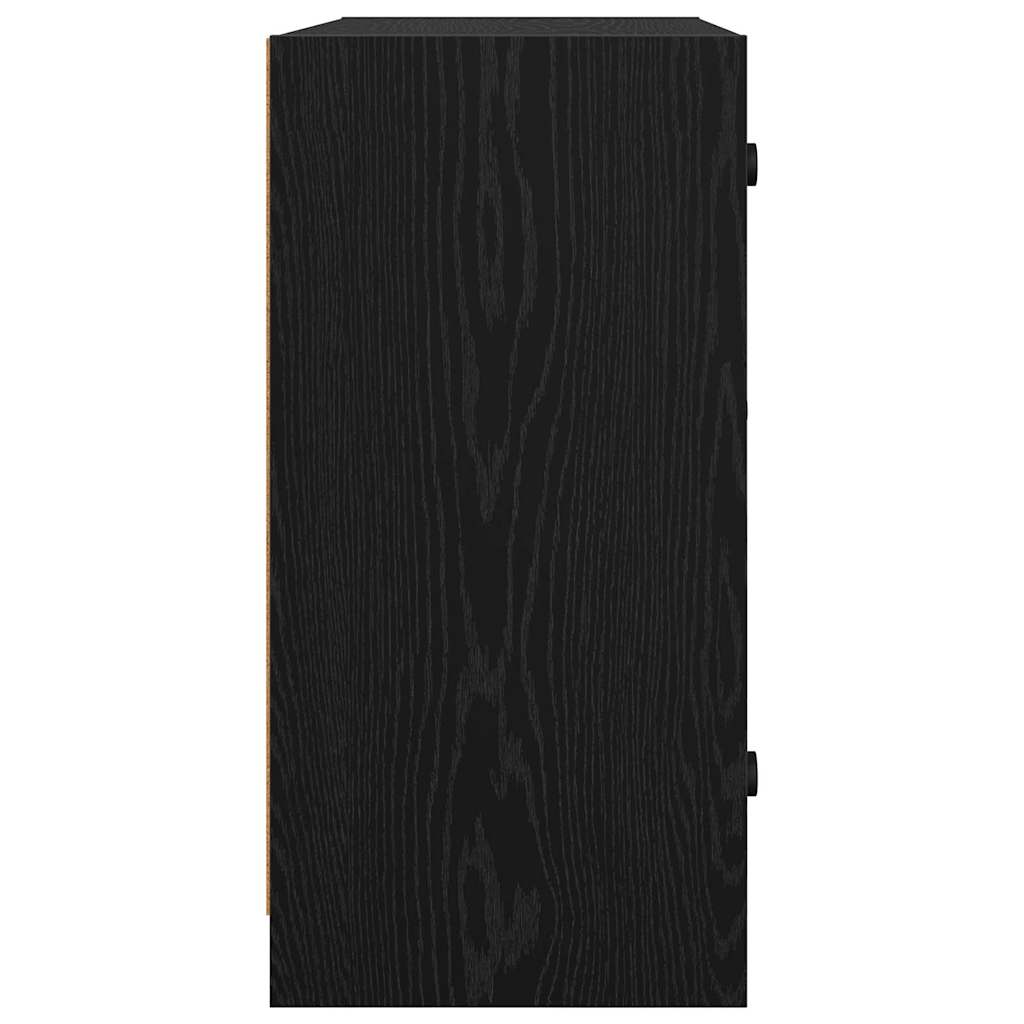 Dulap lateral Stejar Negru 68 x 37 x 75,5 cm Lemn compozit — imaginea 8