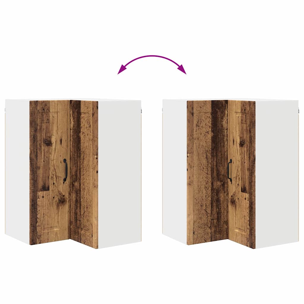 Dulap suspendat de bucatarie cu raft Lemn Vechi 57 x 57 x 80 cm — imaginea 12