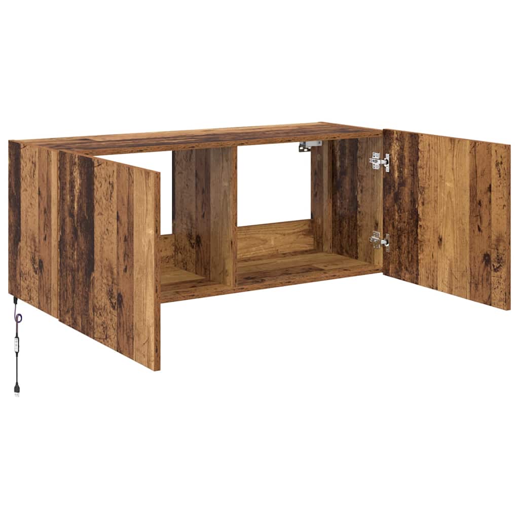 Dulap TV de perete Lemn Vechi 100 x 35 x 41 cm Lemn compozit — imaginea 9