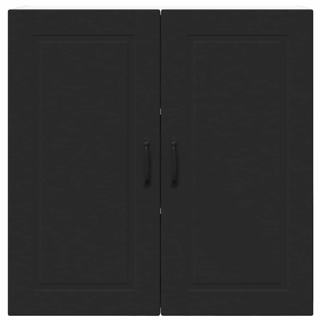 Dulap suspendat de bucatarie cu raft Negru 80 x 31 x 80 cm — imaginea 7