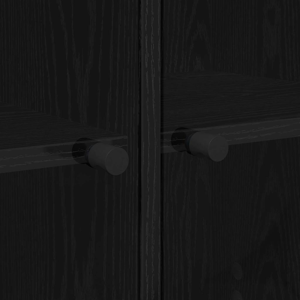 Dulap lateral Stejar Negru 68 x 37 x 75,5 cm Lemn compozit — imaginea 11
