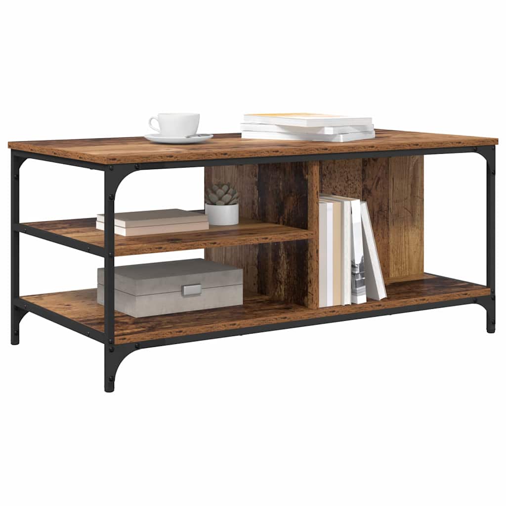 Masa de cafea Lemn Vechi 100 x 50 x 45 cm Lemn compozit — imaginea 4