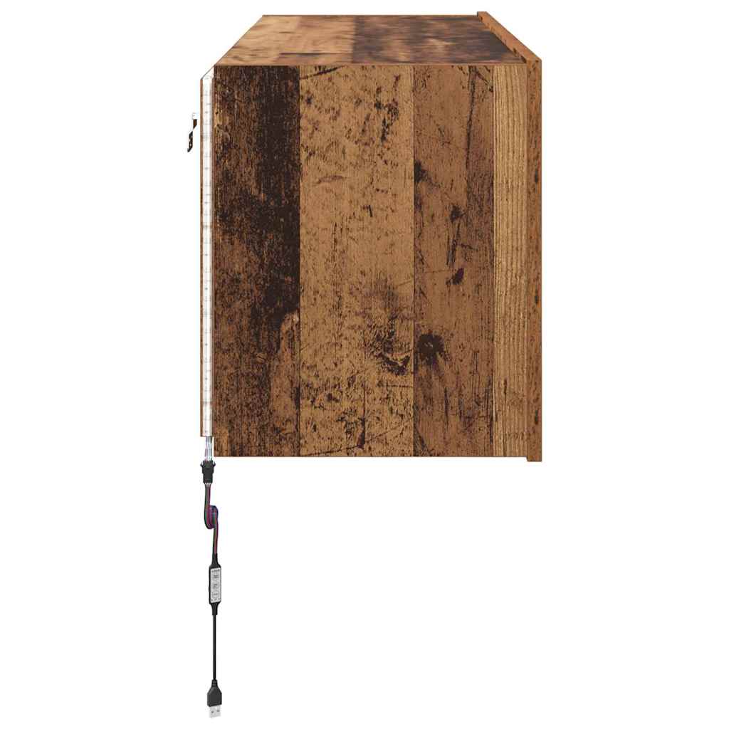 Dulap TV de perete Lemn Vechi 100 x 35 x 41 cm Lemn compozit — imaginea 11