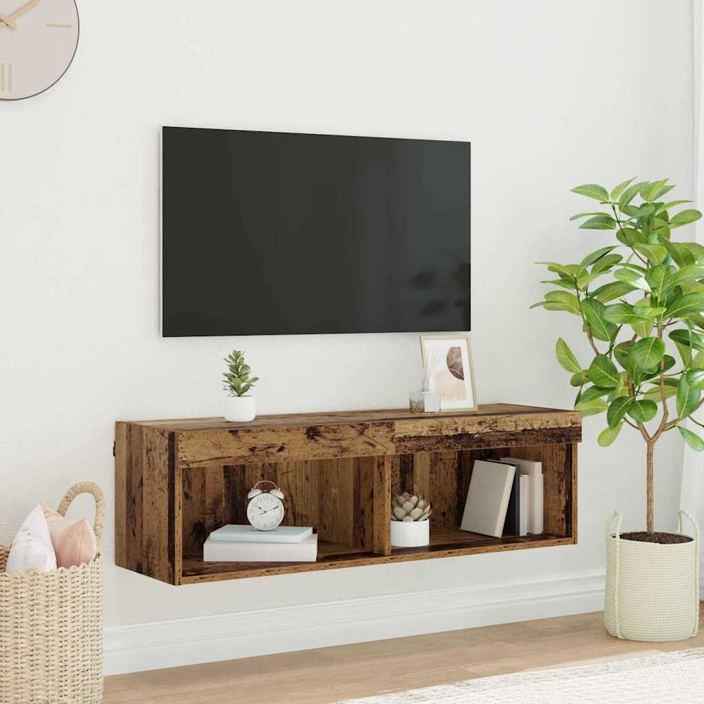 Set comoda TV Lemn Vechi 100 x 30 x 30 cm Lemn compozit — imaginea 2