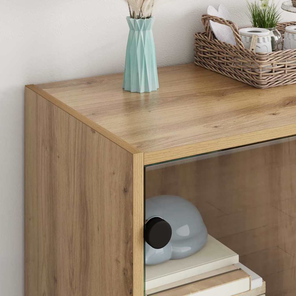 Dulap lateral Stejar Artizanal 68 x 37 x 75,5 cm Lemn compozit — imaginea 5