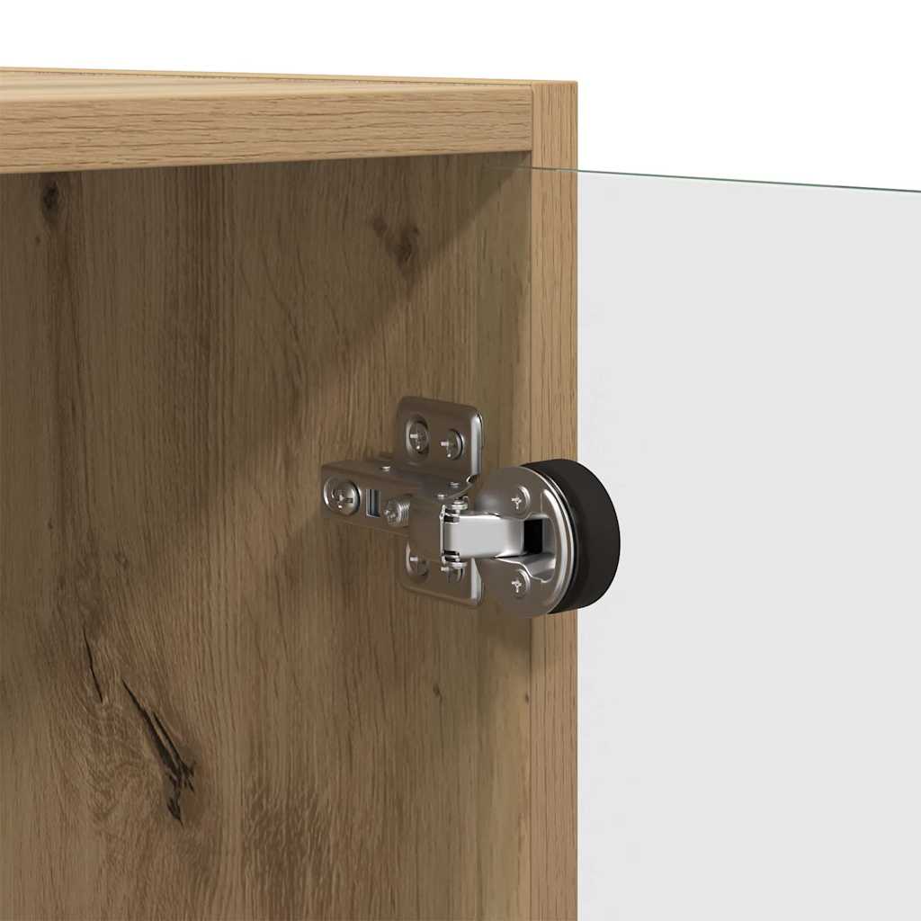 Dulap lateral Stejar Artizanal 68 x 37 x 75,5 cm Lemn compozit — imaginea 10