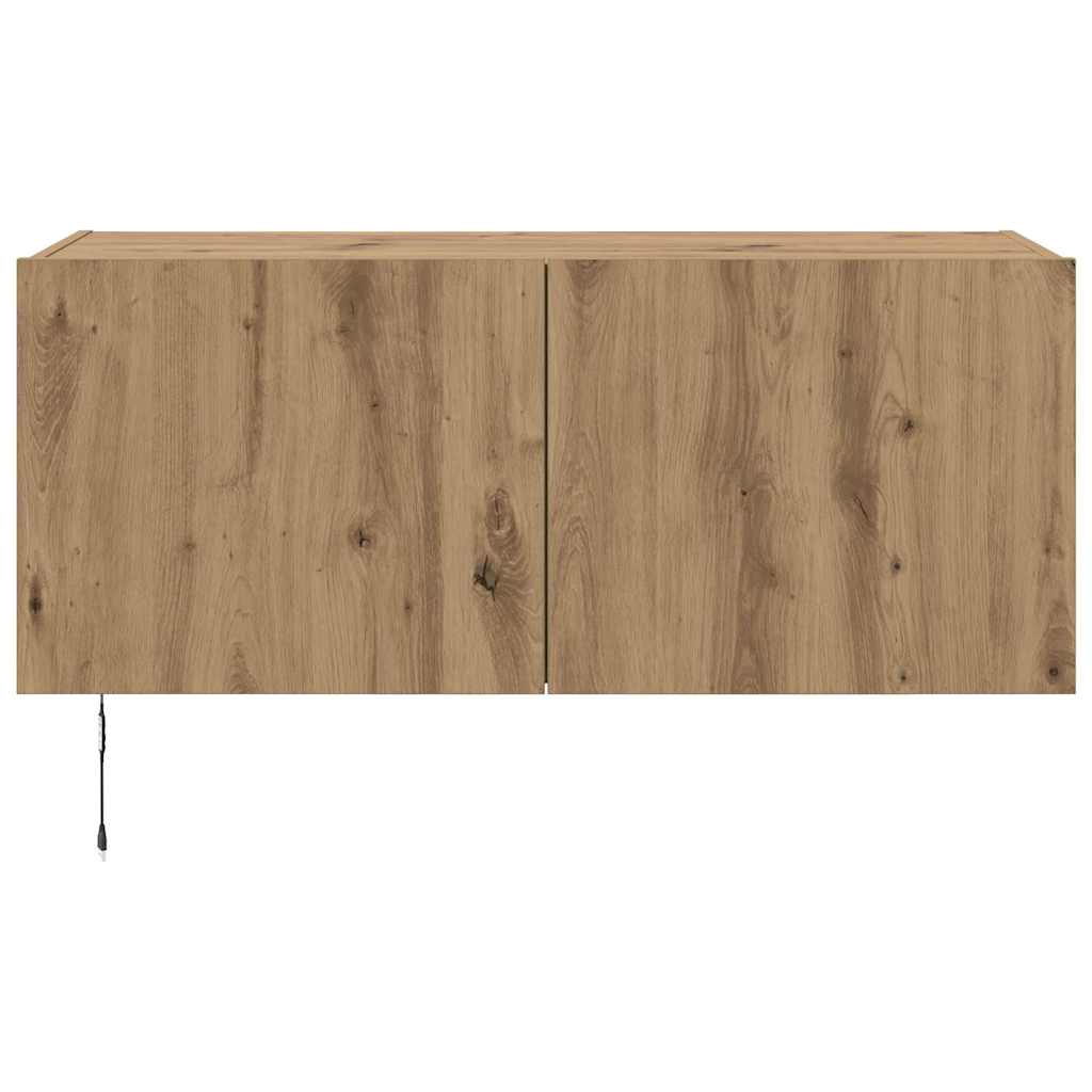 Dulap TV de perete Pe perete Stejar Artizanal 100 x 35 x 41 cm — imaginea 10