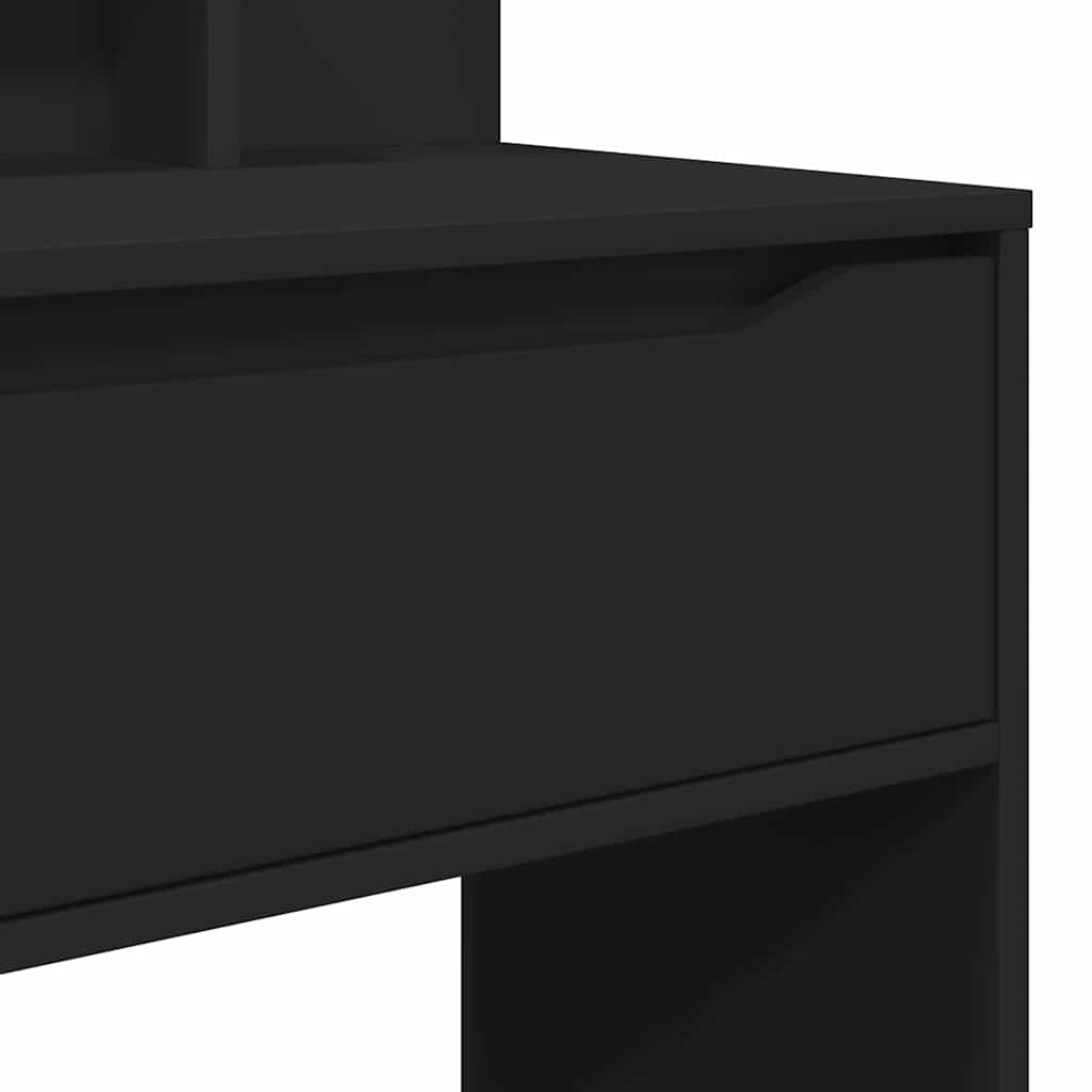 Mese de toaleta pentru dormitor Negru 80 x 39,6 x 135 cm — imaginea 10