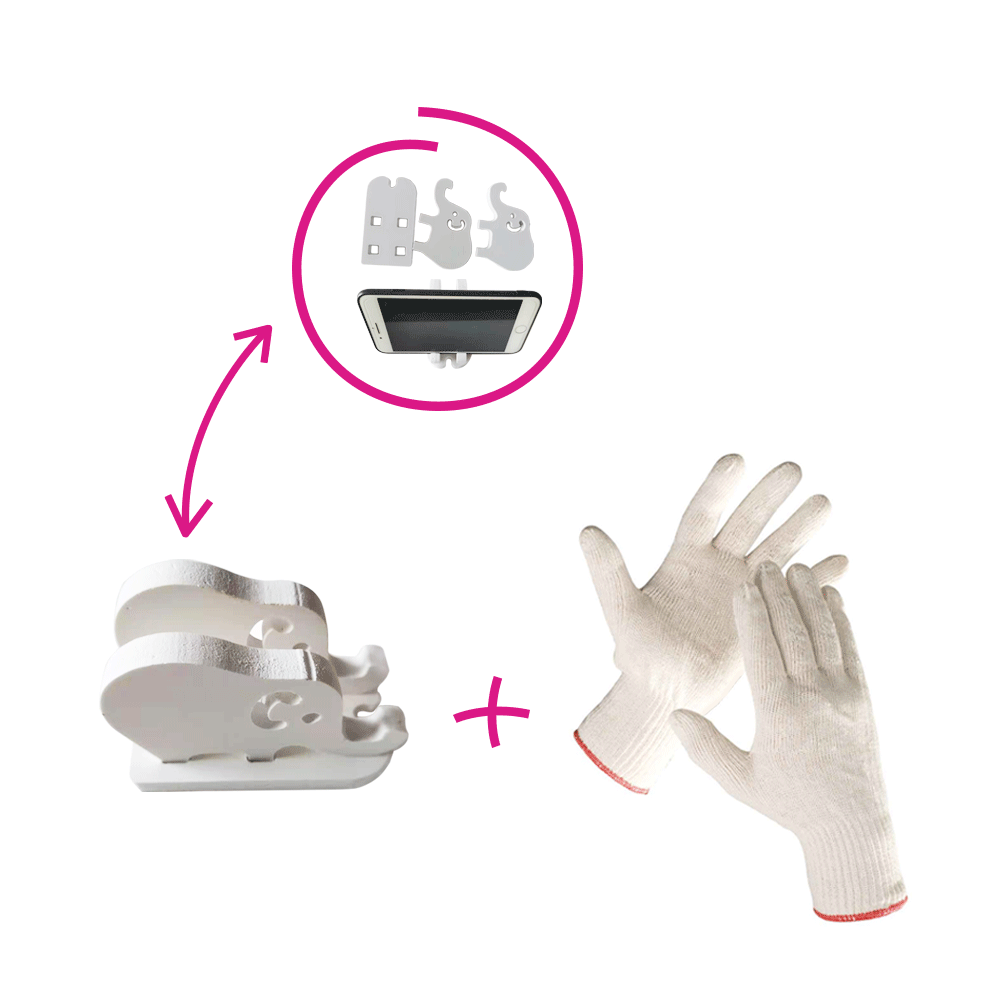 Raft pivotant, 5 polite, alb, ERION TIP 2 +cadou