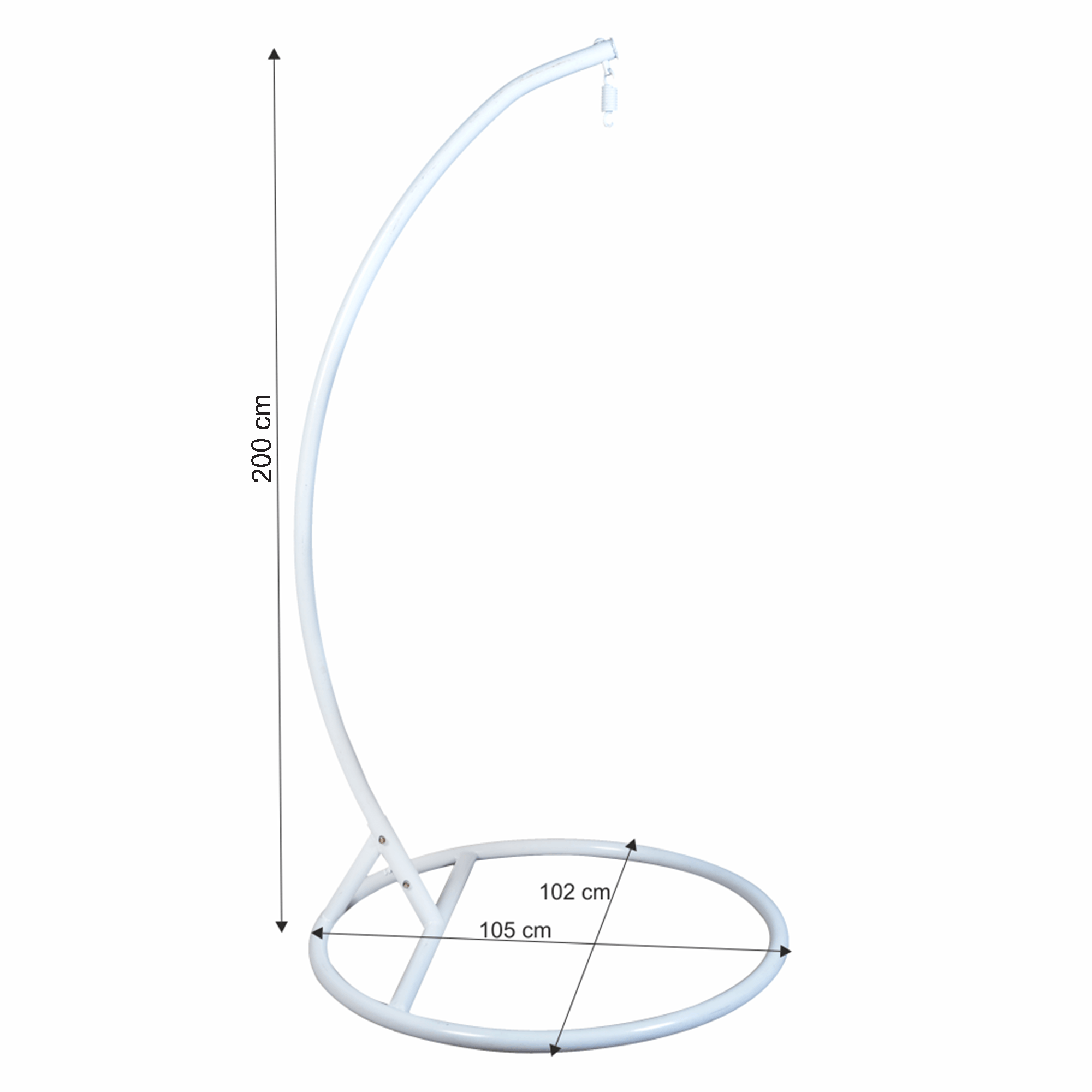 Cadru pentru suspendat fotoliu balansoar, alb, OTAN NEW TYP 2