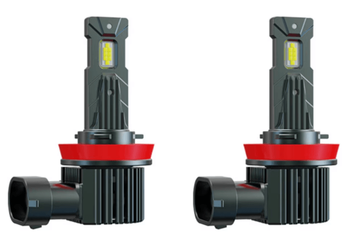 Set 2 becuri auto LED mini 9005 K13 model 3570 de 150W 19000 lumeni 6000k