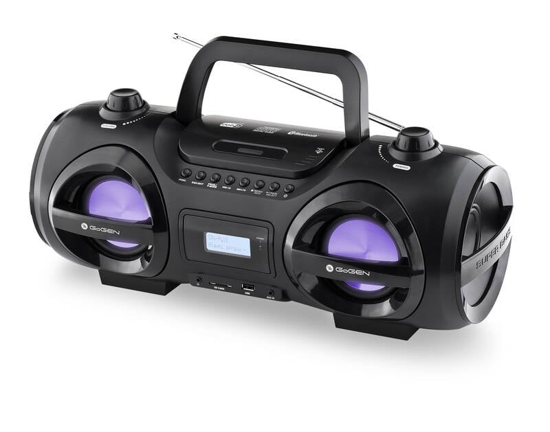 Radio FM cu CD si Bluetooth GoGEN CDM 425 BTDAB, 25 W, MP3, USB, card SD, telecomanda, negru/argintiu