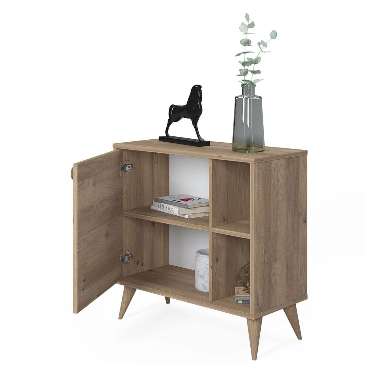 Dulap Raft Cu Usa Vega, Stejar, 75 x 35 x 74 cm — imaginea 4